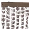 Design Fliegenvorhang Taupe und Weiß 118x220 cm Chenille, Produktbild-Vorschau 4