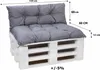 Coussins de palette gris|Assiette 120x60 + dossier 120x60, Voir les images du produit 2