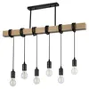MasterLED Pendelleuchte Nido 6-flammig Holz Schwarz – E27 Produktbild-Vorschau 1