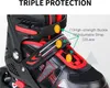 Einstellbare beleuchtete Inline Skates mit leuchtenden Produktbild-Vorschau 4