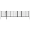Gartentor Stahl 500×100 cm Anthrazit Produktbild-Vorschau 1