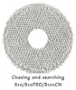 A circular, textured object with a hole in the center, with text below. Produktbild-Vorschau