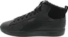 A studio shot of a single black Puma sneaker. Produktbild-Vorschau