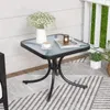 GOPLUS Gartentisch Metall, 50cm Beistelltisch Outdoor mit Produktbild-Vorschau 9