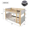STILVORA Etagenbett 90x200 cm mit weicher Produktbild-Vorschau 7