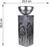 LED Solarlampe, Pflanzschale, Blumendekor, silber-antik, H Produktbild-Vorschau 9