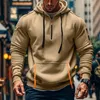 Felpe con cappuccio da uomo con zip a quarto di dollaro Anteprima dell’immagine prodotto 2