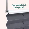 Plissee ohne Bohren, Dunkelgrau 80x120cm Sichtschutz Produktbild-Vorschau 7