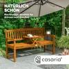 Casaria Banc de jardin en bois d'eucalyptus 3 personnes Voir les images du produit 3