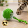 Interaktiver Katzenball grün USB selbstrollend LED Produktbild-Vorschau 5