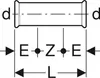 Geberit GE Mapress, Schiebemuffe, Edelstahl, d76,1mm, 1 Produktbild-Vorschau 2