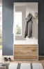 Kompaktgarderobe "Pallas" in weiß und Eiche Garderobe mit Produktbild-Vorschau 9