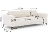 Cardea - Moderne Polstergarnitur 3+2+1 in Bubble-Optik aus Produktbild-Vorschau 15