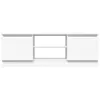 vidaXL Armoire TV avec porte blanc 102x30x36 cm - Meuble TV Voir les images du produit 6