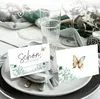 50 Tischkarten Schön dass du da bist, Floral Butterfly Produktbild-Vorschau 4