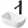 Aufsatzwaschbecken aus Keramik, weiß, oval, glänzend, 37 x Produktbild-Vorschau 1