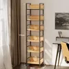 Regál Na Knihy A Záznamníky – Vysoká Skríň V Štýle Loft, Náhľad obrázku produktu 4
