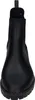 A black chelsea boot is shown from the front. Produktbild-Vorschau
