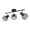 ZMH LED plafondspot met 3 lampen, zwart, E14, metalen Productafbeelding-voorbeeld 9