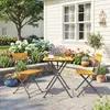 Outsunny Sitzgruppe 3 tlg. Essgruppe klappbarer Esstisch Produktbild-Vorschau 2