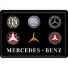 Pocztówka Metalowa 14 X 10 Cm Mercedes Podgląd zdjęcia produktu 1