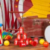 Relaxdays Dosenwerfen für Kinder, Büchsenwerfen Garten, 10 Produktbild-Vorschau 2