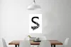 MuchoWow® Poster Dschungel Buchstabe S - schwarz weiß 40x60 Produktbild-Vorschau 2