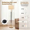 Lampada da terra COSTWAY, altezza 165 cm, con paralume in Anteprima dell’immagine prodotto 5