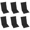 vidaXL Chaises de jardin pliantes 6 pcs. avec coussins en Voir les images du produit 5