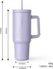 Tumbler 40oz - Thermo Becher mit Strohhalm und Henkel Produktbild-Vorschau 3