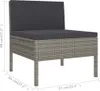 vidaXL 9 tlg. Garten Lounge Set mit Auflagen Poly Rattan Produktbild-Vorschau 8