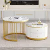 okwish Couchtisch 2er-Set, Satztisch Beistelltisch mit 2 Produktbild-Vorschau 2