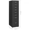 vidaXL Armoire à dossiers avec roulettes Anthracite Voir les images du produit 7