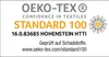 A certification logo and text. Produktbild-Vorschau
