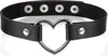 Schmuck Damen Choker Halsband Halskette, Leder Legierung Produktbild-Vorschau 1