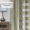 Samt Vorhang 2er Set Sand Beige Kräuselband 140x175 cm Produktbild-Vorschau 2