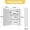 Armoire miroir pour salle de bain INONEFT avec éclairage Voir les images du produit 2