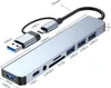 INF 8-in-1 Typ-C Hub Adapter für Laptops - Modell 2218TU Produktbild-Vorschau 3