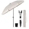 Sekey Sonnenschirm Rund Ø160cm Gartenschirm UV Schutz 50+ Produktbild-Vorschau 1