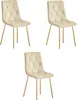 Sedia LIBRA - velluto beige chiaro / gambe color oro x 3 Anteprima dell’immagine prodotto 1