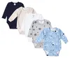 TupTam Jungen Baby Body Langarm Unifarben 5er Pack, Farbe: Produktbild-Vorschau 1