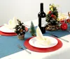 Platzset Rund Rot Abwaschbar, Tischsets Abwaschbar Produktbild-Vorschau 3