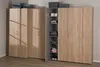 Schrank - Eiche Sägerau Nachbildung - 50 x 185 x 40 cm - 6 Produktbild-Vorschau 3