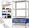 MONZANA® Étagère charge lourde 4 niveaux 160x90x40cm Voir les images du produit 1