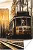 MuchoWow® Poster Straßenbahn - Lissabon - Gold 40x60 cm - Produktbild-Vorschau 1