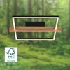LED Deckenlampe Holz LED Deckenleuchte Wohnzimmer Dimmbar Produktbild-Vorschau 4