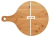 hausleben Pizzabrett 33 cm Bambus 4er Set – Rundes Produktbild-Vorschau 6