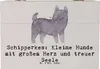 Mr. & Mrs. Panda Box Schipperkes Herz 22 x 15 cm - Grau Produktbild-Vorschau 1