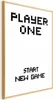 Posterpapier Poster - Start New Game 60x90 cm Text Produktbild-Vorschau 1
