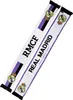 Two Real Madrid fan scarves are displayed diagonally on a white background. Produktbild-Vorschau
